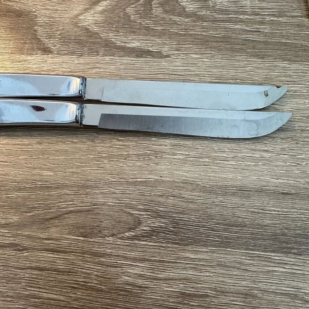 Vintage Carvel Hall 440 Stainless Steel Knife Set of 2‎ Vintage USA Made Cutlery